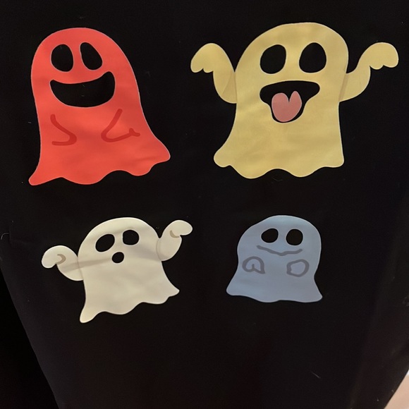 Black Friendly Ghosts Tee/NWT/L - Picture 3 of 5